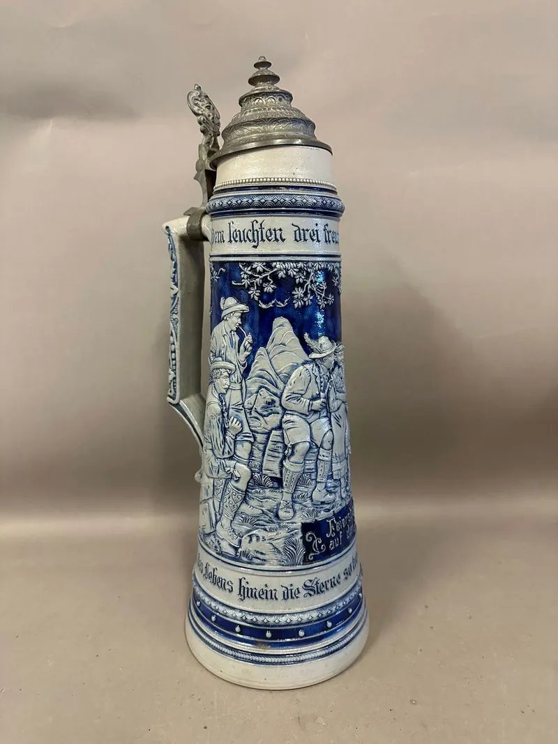 Kæmpe 3 liters Bierstein givet i præmie ved en skyttefest i Køln 1908