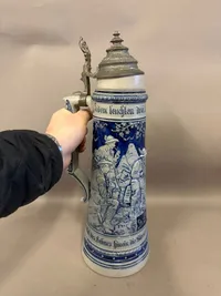 Kæmpe 3 liters Bierstein givet i præmie ved en skyttefest i Køln 1908