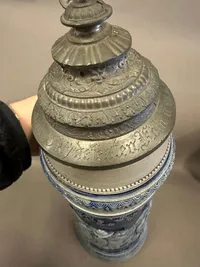 Kæmpe 3 liters Bierstein givet i præmie ved en skyttefest i Køln 1908