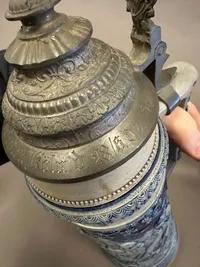Kæmpe 3 liters Bierstein givet i præmie ved en skyttefest i Køln 1908