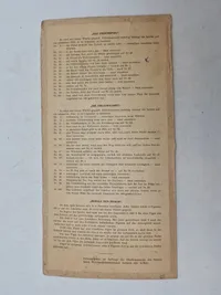 Original Tysk spile regler WW2