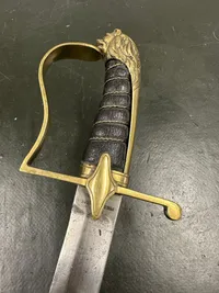 Original Dansk artilleri sabel model 1802, godt stemplet