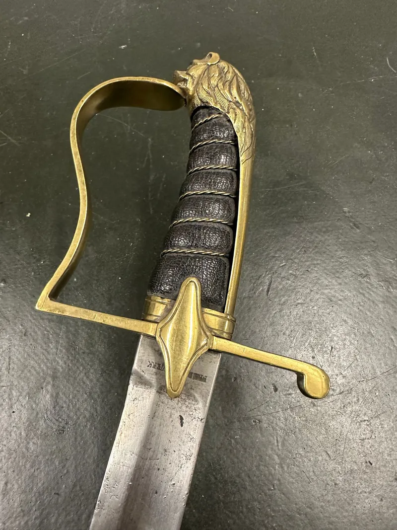 Original Dansk artilleri sabel model 1802, godt stemplet