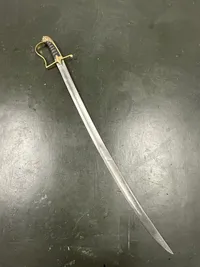 Original Dansk artilleri sabel model 1802, godt stemplet