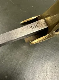Original Dansk artilleri sabel model 1802, godt stemplet