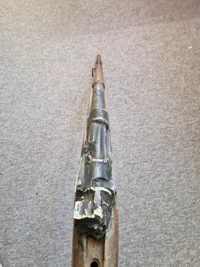 Original K98 skæfte med med gips "metal" dele brugt i filmen 9 April