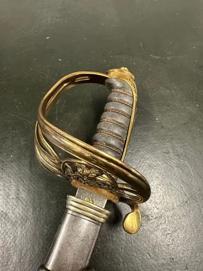 Engelsk victoriansk model 1845 officerssabel, velfremstillet