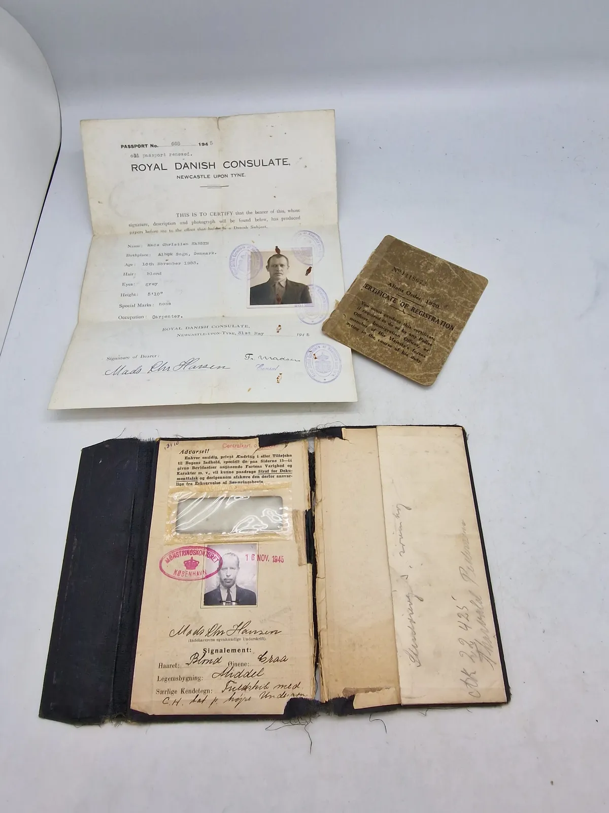 Originalt lot fra Dansk WW2 krigssejler