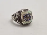 Original Officers ring Sterling sølv United States Coast Guard (USCG)
