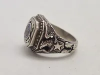 Original Officers ring Sterling sølv United States Coast Guard (USCG)