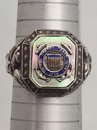 Original Officers ring Sterling sølv United States Coast Guard (USCG)
