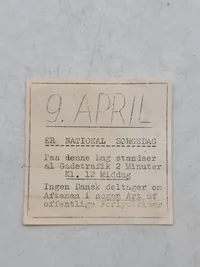 Original Illegal løbeseddel