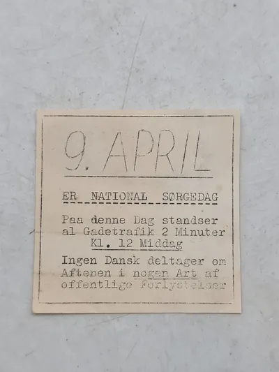 Original Illegal løbeseddel