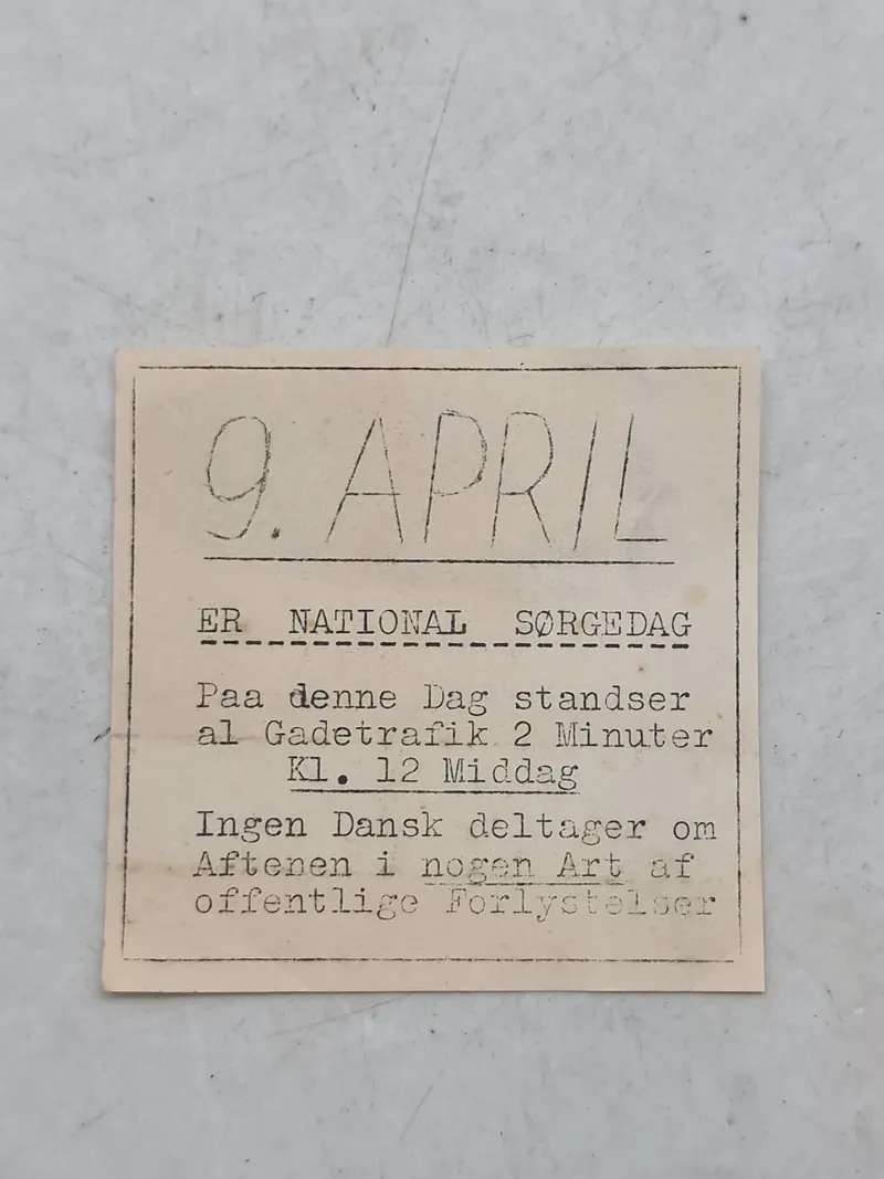 Original Illegal løbeseddel