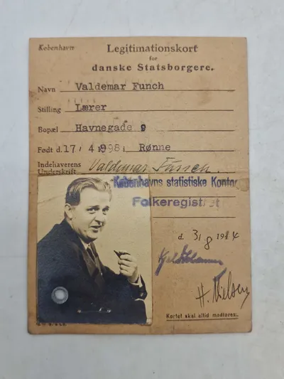 Originalt legitimationskort - ww2