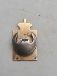 Originalt George  Kongemærke i 14 karat Guld ( Bagplade skiftet til Sølv )