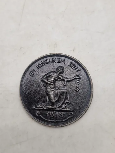 Original Tysk WW1 guld for Jern mønt