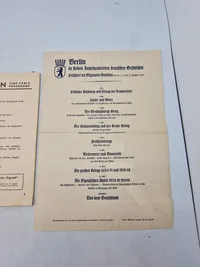 Originalt Olympiaden 1936 Program