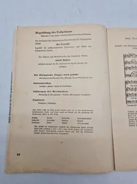 Originalt Olympiaden 1936 Program