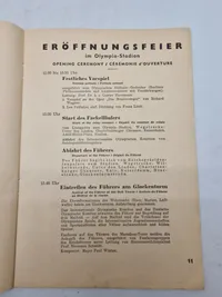 Originalt Olympiaden 1936 Program