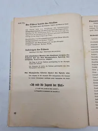 Originalt Olympiaden 1936 Program