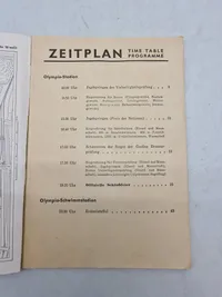 Originalt Olympiaden 1936 Program med Dansk officer