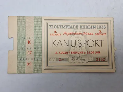 Originalt Olympiaden 1936 bilet