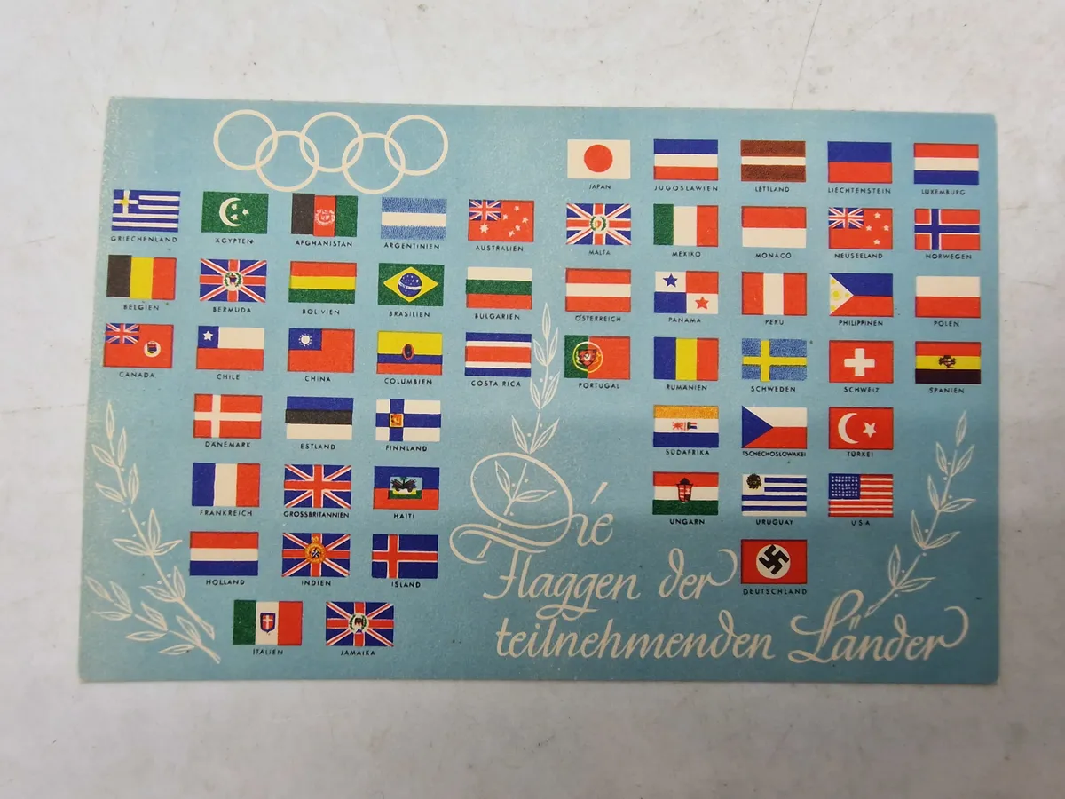 Originalt Olympiaden 1936 postkort