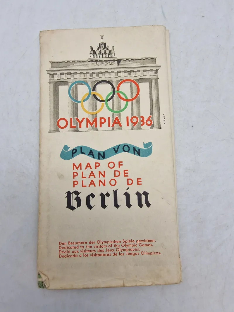 Originalt 1936 Olympiaden kort Berlin