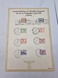 Originalt Olympiaden 1936 Frimærker