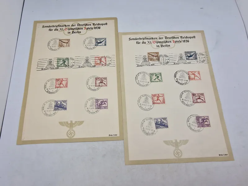 Originalt Olympiaden 1936 Frimærker