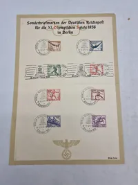 Originalt Olympiaden 1936 Frimærker