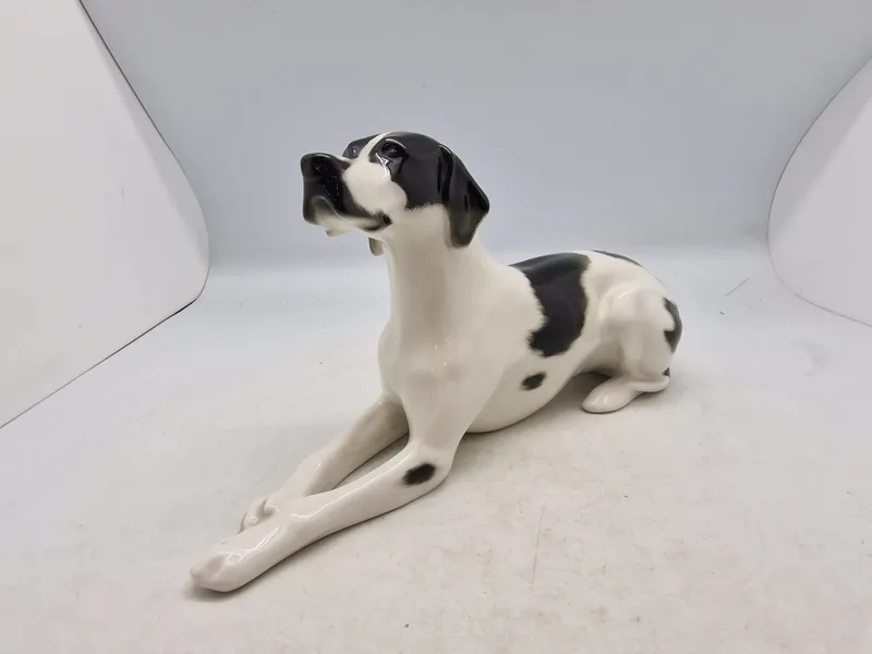 Original russisk Lomonosov Suuri porcelæns hund