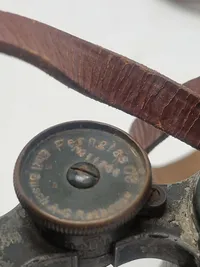 Original German Ww1 Military Binoculars Feldglas 08 With Case