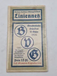 Originalt Olympaden 1936 kort