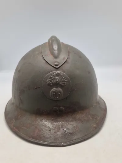 Original Fransk model 26 WW2 hjelm
