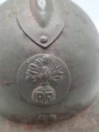 Original Fransk model 26 WW2 hjelm
