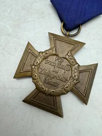 Germany, Third Reich. An Unusual Customs And Border Protection Long Service Award In Bronze, tung udgave