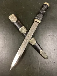 Original A Victorian Highland piper's dirk by Robt. Mole & Sons