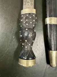 Original A Victorian Highland piper's dirk by Robt. Mole & Sons