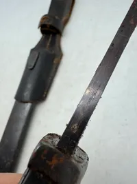 Original urørt Tysk K98 bajonet nummerens WW2
