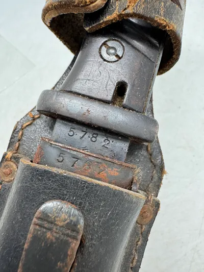 Original urørt Tysk K98 bajonet nummerens WW2