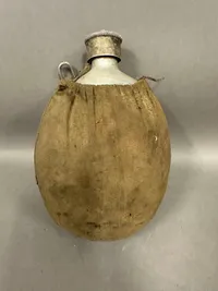 Original Tysk WW2 feltflaske, brugt af Russerne