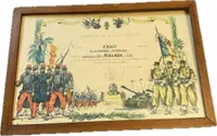 Originalt Urkunde fra Dansker i Fremmedlegionen