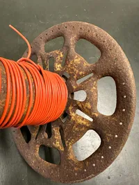 Original Tysk kabel tommel WW2, spor af enhedsfarve