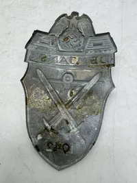Tysk WW2 Demjansk skjold originalt