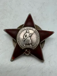 Original Soviet Medal Order Banner badge the Red Star Military USSR
