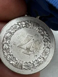 Original medalje 4 år i hæren