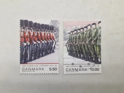 Originale danske frimærker - Livgarden