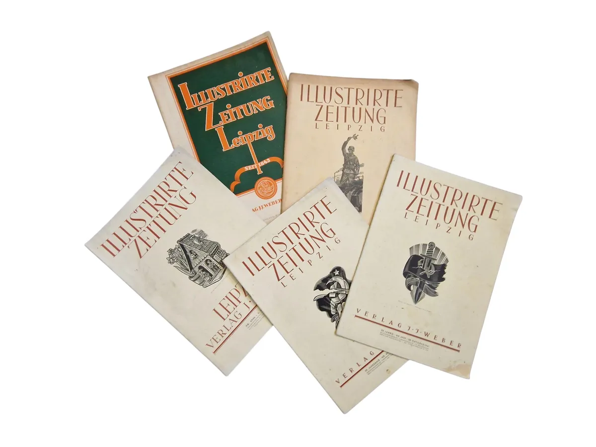 Samling originale tyske ww2 tidsskrifter